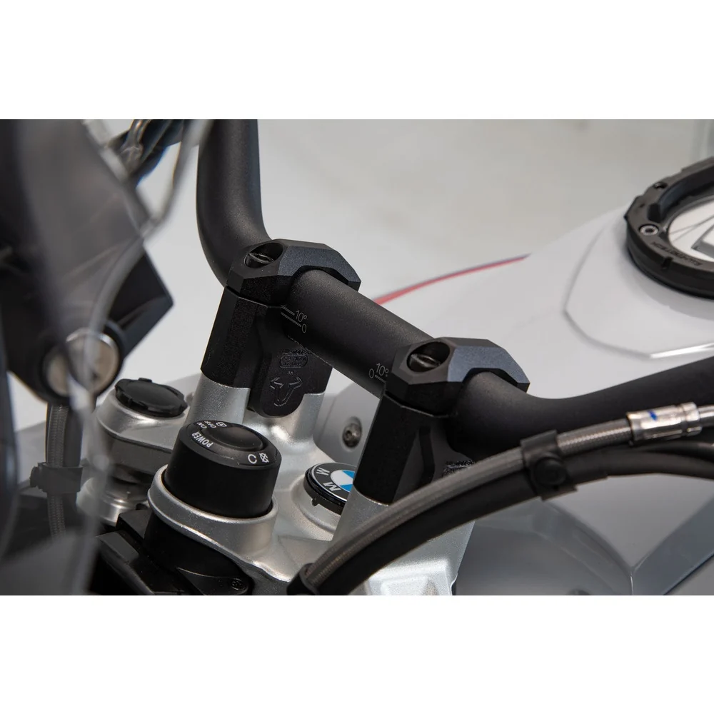 SW-Motech SW-LEH0703912401-B Bar Risers 40mm Black for BMW R 1200 GS 12-18/R 1250 GS 18-Up - Image 5