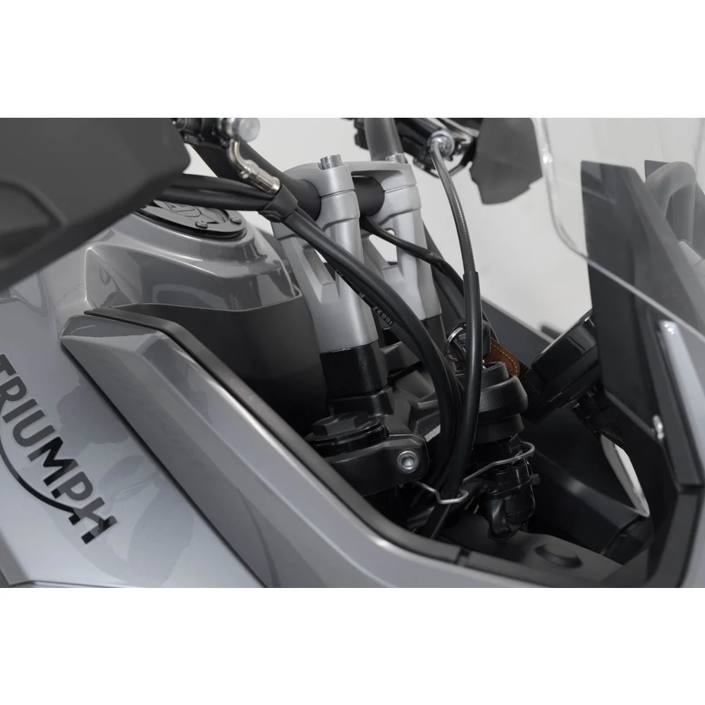 SW-Motech SW-LEH1103910400-B Bar Risers 30mm Black for Triumph Tiger 660 21-Up - Image 5