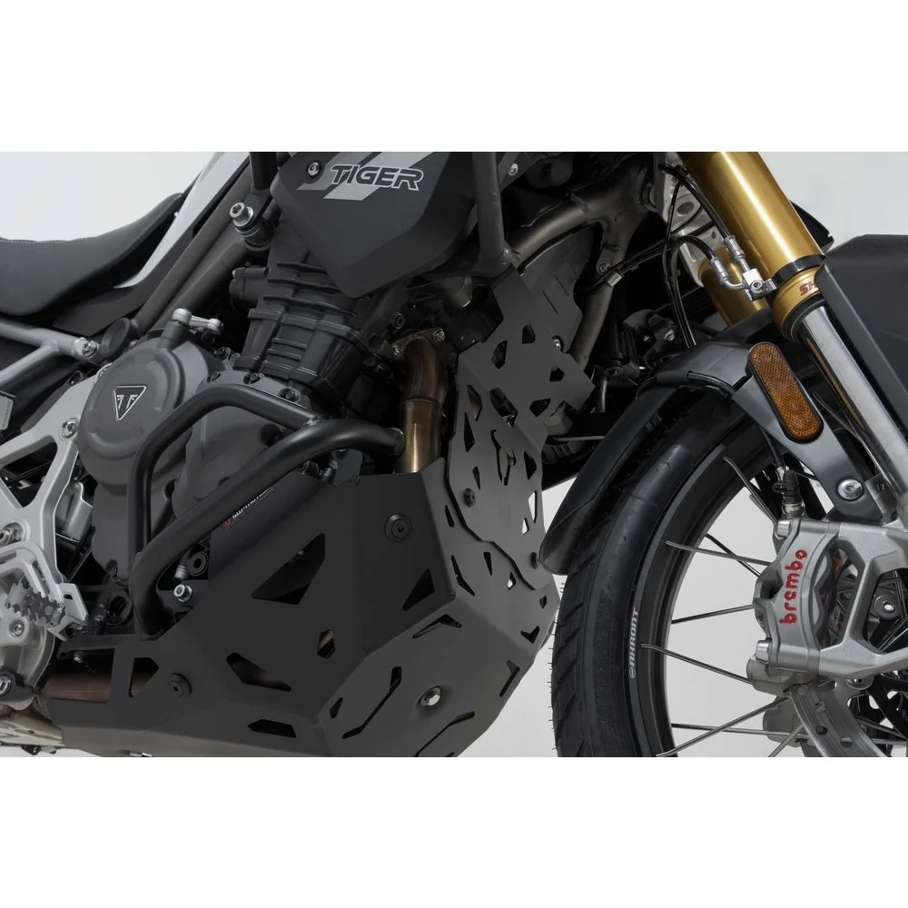 SW-Motech SW-MSS1190510100-B Engine Guard Extension Black for Triumph Tiger 1200 22-Up - Image 3
