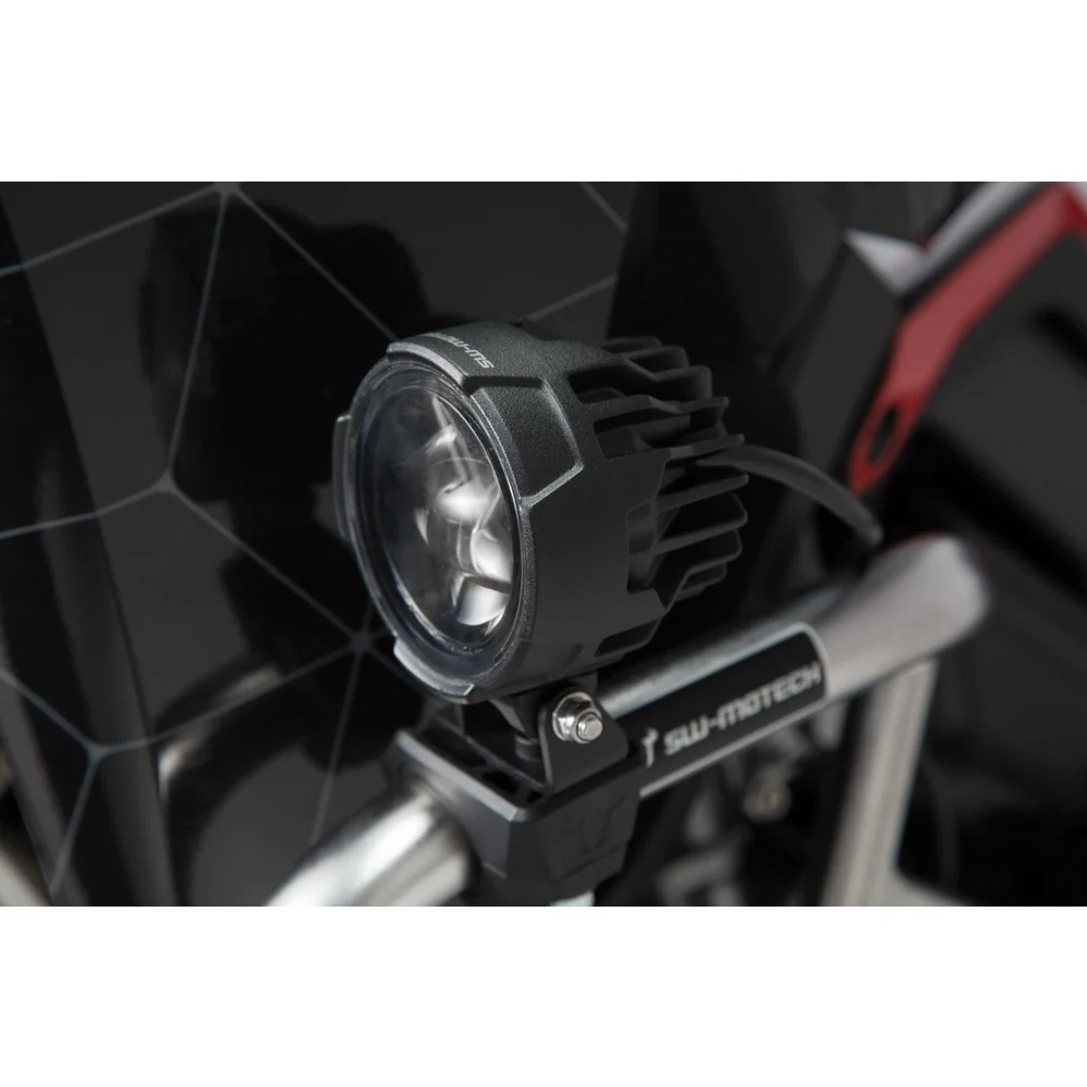 SW-Motech SW-NSW0000461000-B Universal EVO High Beam Kit Black with Crash Bar Clamps for Lights - Image 2