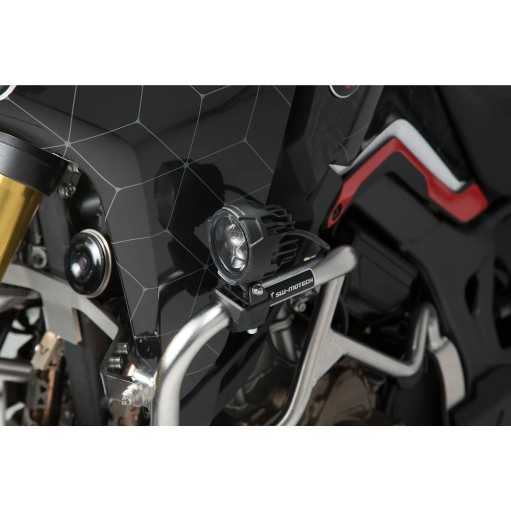 SW-Motech SW-NSW0000461000-B Universal EVO High Beam Kit Black with Crash Bar Clamps for Lights - Image 4