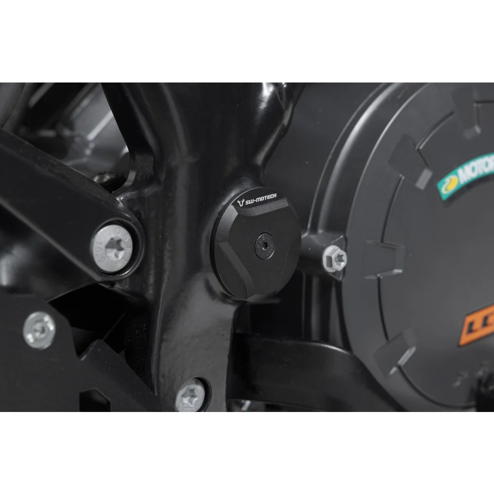 SW-Motech SW-RAD0458810000-B Frame Cap Set Black for KTM 1050 Adventure 14-Up/1090 Adventure/R 16-21/1190 Adventure/R 13-Up/1290 Super Adventure S 14-16 & 21-Up/R 16-Up/T 16-20 - Image 3