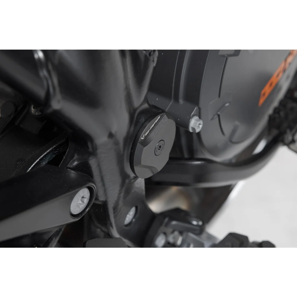 SW-Motech SW-RAD0458810000-B Frame Cap Set Black for KTM 1050 Adventure 14-Up/1090 Adventure/R 16-21/1190 Adventure/R 13-Up/1290 Super Adventure S 14-16 & 21-Up/R 16-Up/T 16-20 - Image 4