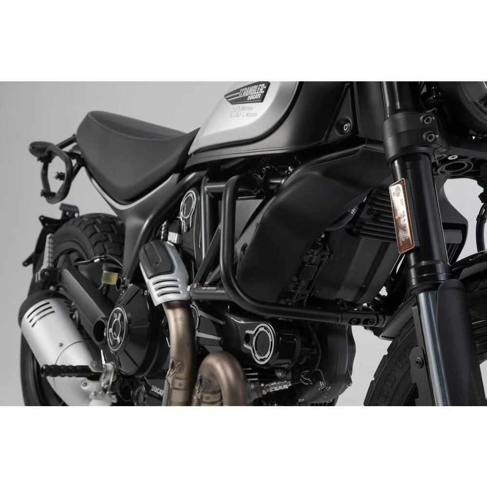 SW-Motech SW-SBL2257710001-B Crash Bars Black for Ducati Scrambler 14-Up Models - Image 2