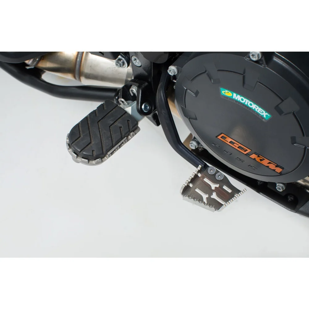 SW-Motech SW-SCT0417410000-S Brake Pedal Expansion Silver for KTM 790 Adventure 23-Up/890 Adventure 22-Up/990 Adventure 06-11/1050 Adventure 14-Up/1090 Adventure 16-21/1190 Adventure 13-Up/1290 Super Adventure 14-16/R/S/T 16-20
