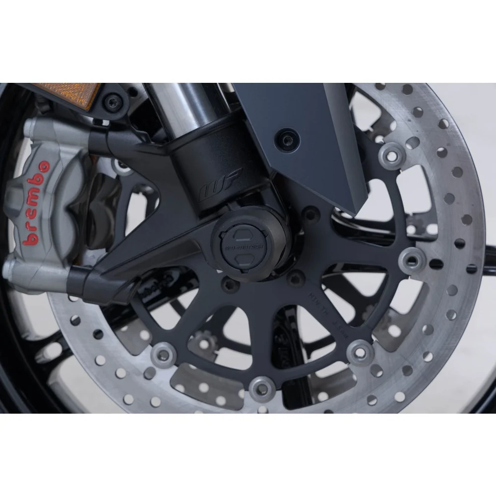 SW-Motech SW-STP0417610501-B Front Axle Slider Set Black for CF Moto 800MT 21-Up/KTM 790 Duke/890 Duke/990 SM R/T/1290 Super Duke/1390 Super Duke Models - Image 3