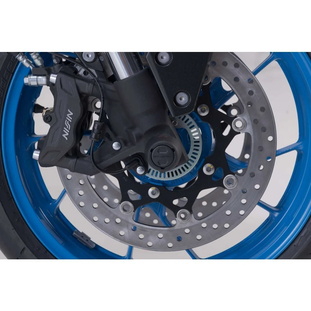 SW-Motech SW-STP0517610700-B Front Axle Slider Set Black for Suzuki GSX-8S 22-Up - Image 3
