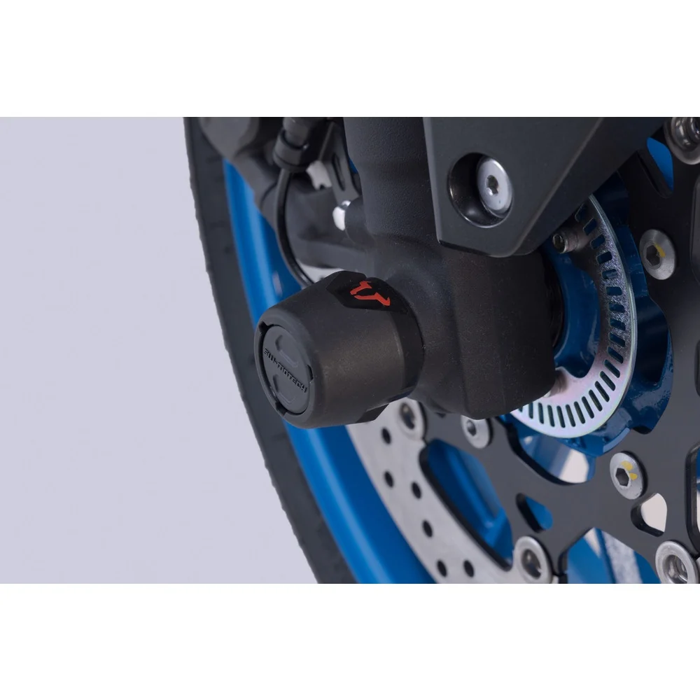 SW-Motech SW-STP0517610700-B Front Axle Slider Set Black for Suzuki GSX-8S 22-Up - Image 4