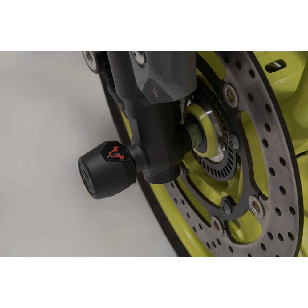 SW-Motech SW-STP0617610701-B Front Axle Slider Set Black for Aprilia RS 660 20-Up/Tuono 660 20-Up/Yamaha YZF-R7 21-Up/FJ-09/MT-09 16-20/MT-09 SP 17-20/MT-09 Tracer/Tracer 900 16-20/Tracer 900 GT 18-20 - Image 5