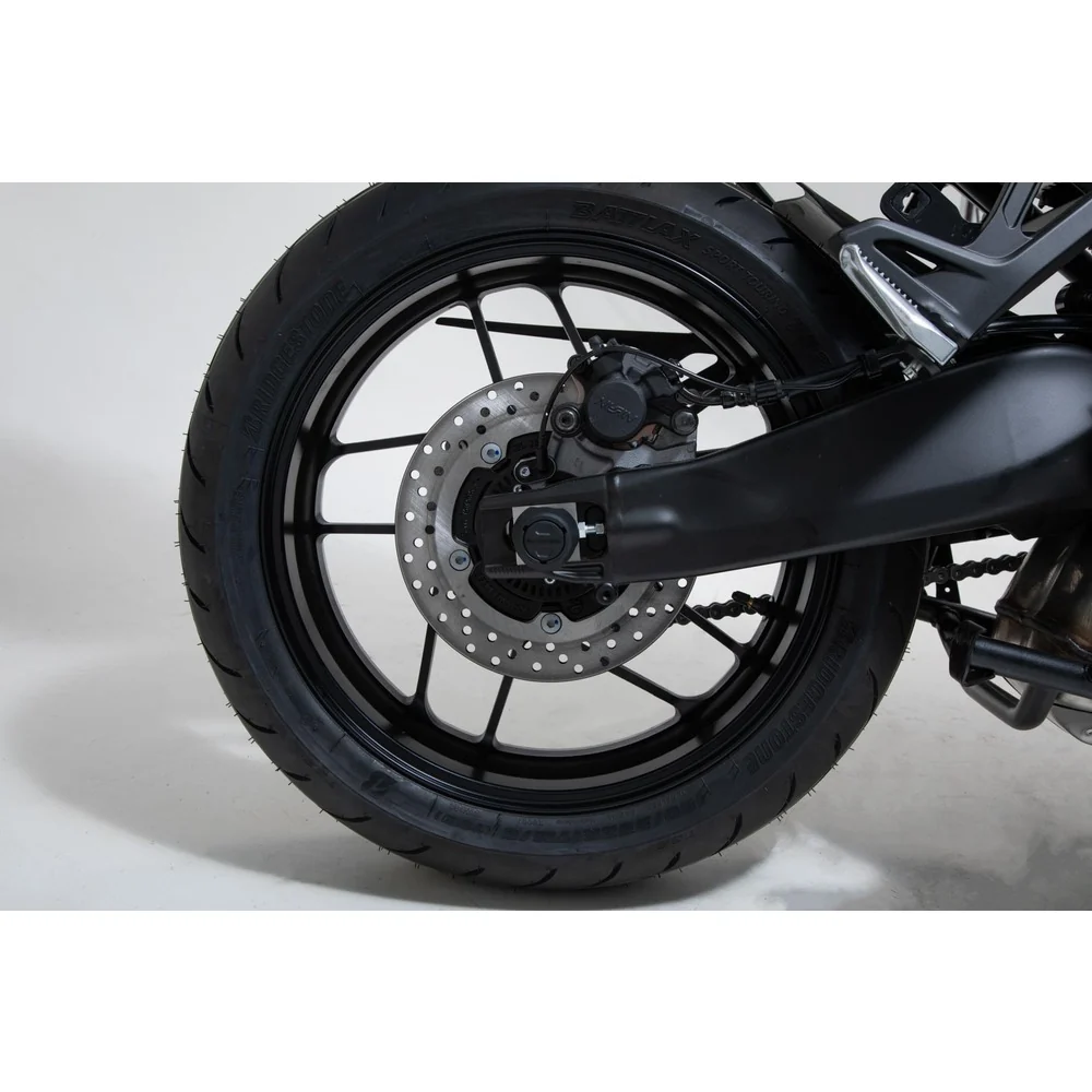 SW-Motech SW-STP0617611000-B Rear Axle Slider Set Black for Yamaha Tracer 9/Tracer 9 GT 20-Up/Tracer 9 GT+ 22-Up - Image 2