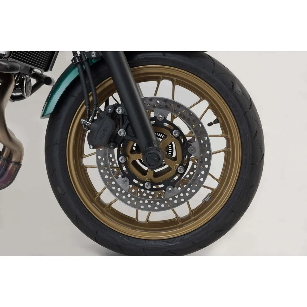 SW-Motech SW-STP0817610801-B Front Axle Slider Set Black for Kawasaki Ninja 650/Z650 16-Up/Z650 RS 21-Up - Image 2