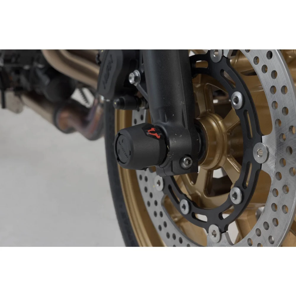 SW-Motech SW-STP0817610801-B Front Axle Slider Set Black for Kawasaki Ninja 650/Z650 16-Up/Z650 RS 21-Up - Image 4