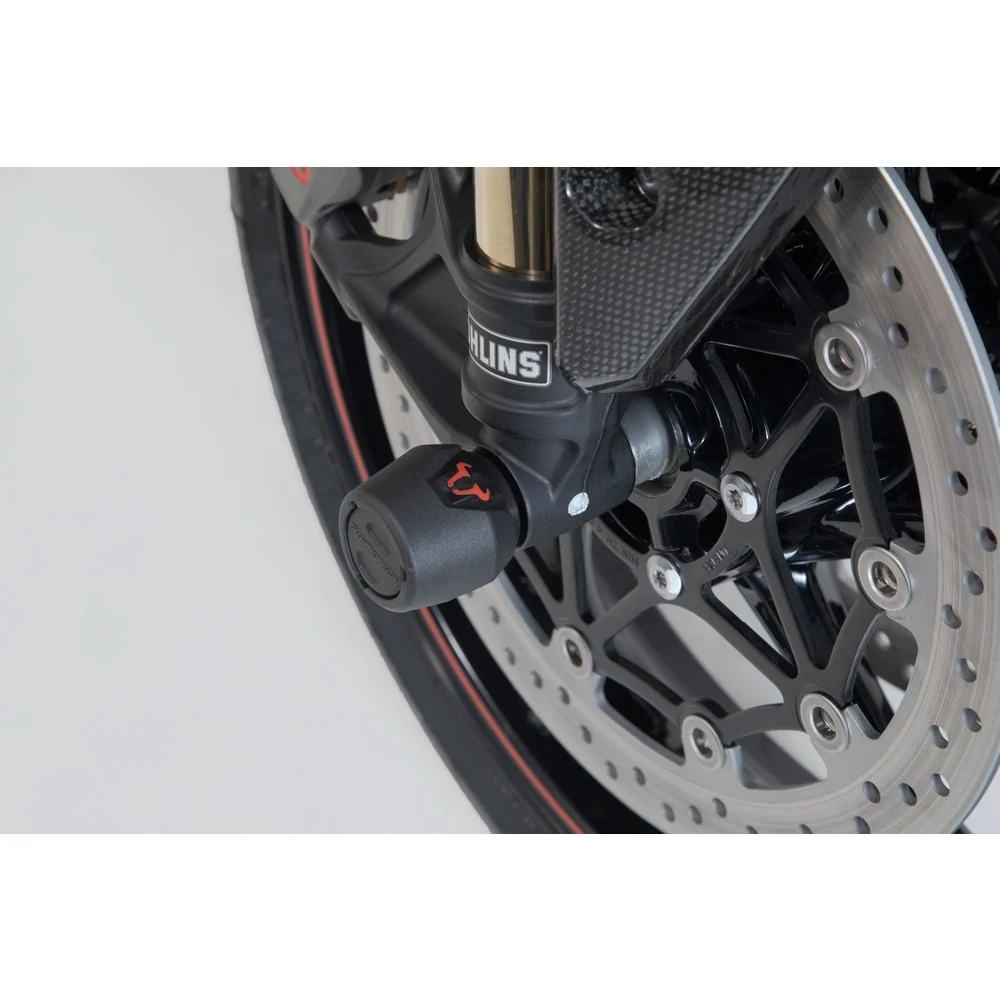 SW-Motech SW-STP1117610001-B Front Axle Slider Set Black for Triumph Tiger 1200 17-Up/Tiger 800 10-Up/Speed Triple 1050 15-Up/Yamaha Tenere 700 19-Up - Image 4
