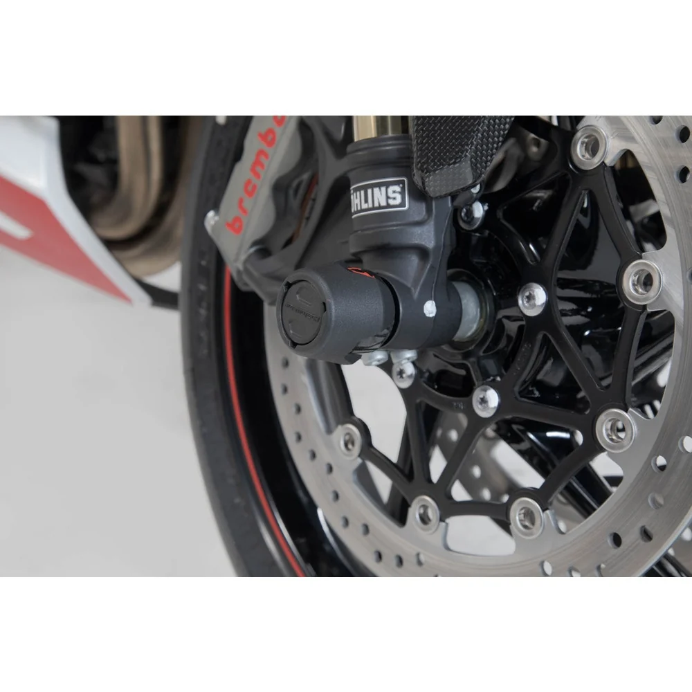 SW-Motech SW-STP1117610001-B Front Axle Slider Set Black for Triumph Tiger 1200 17-Up/Tiger 800 10-Up/Speed Triple 1050 15-Up/Yamaha Tenere 700 19-Up - Image 5