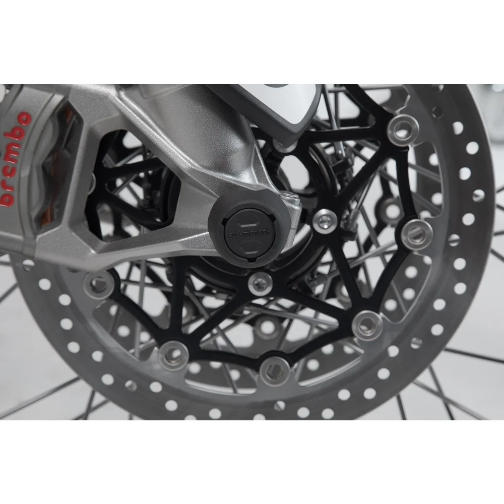 SW-Motech SW-STP1117610201-B Front Axle Slider Set Black for Honda X-ADV 16-Up/Triumph Tiger 850 Sport 21-Up/Tiger 900 19-Up/Tiger 1200 GT 22-Up/Yamaha XJR 1300 15-16 - Image 3