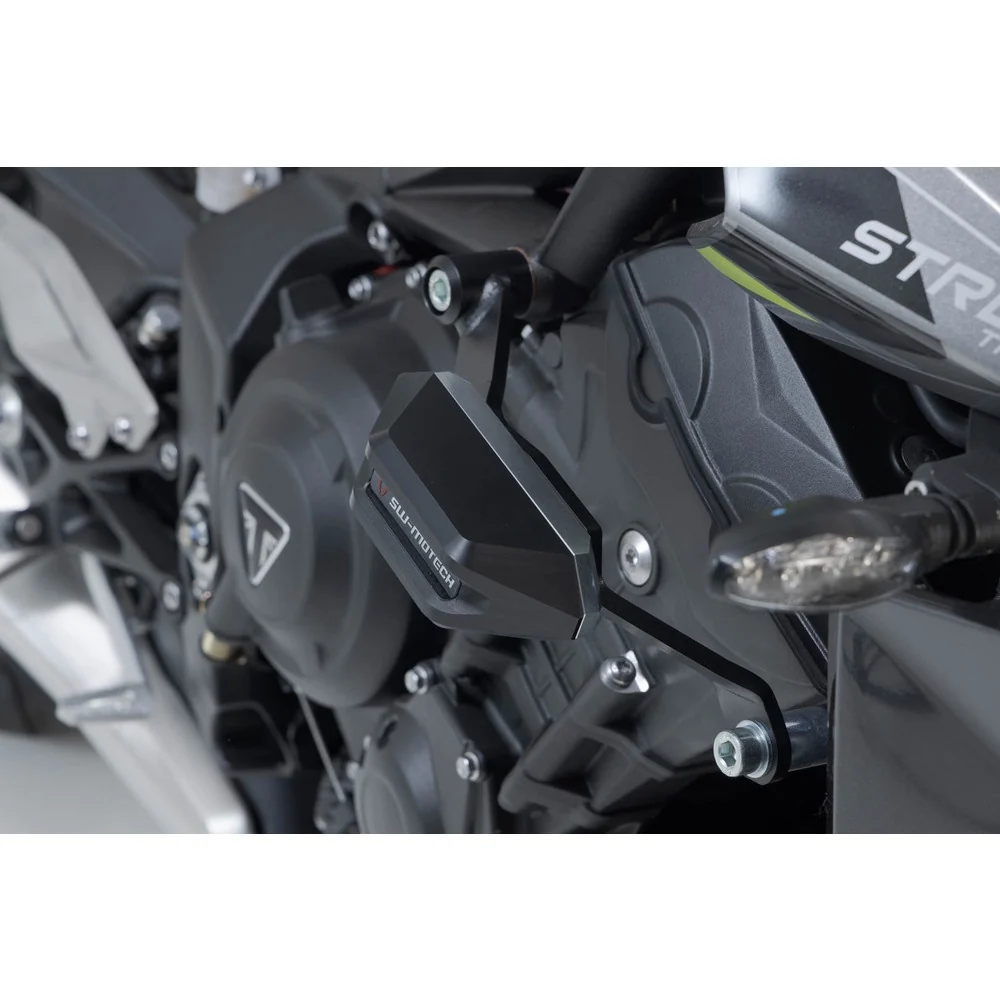 SW-Motech SW-STP1159010400-B Frame Slider Kit Black for Triumph Street Triple 675 12-Up Models - Image 4