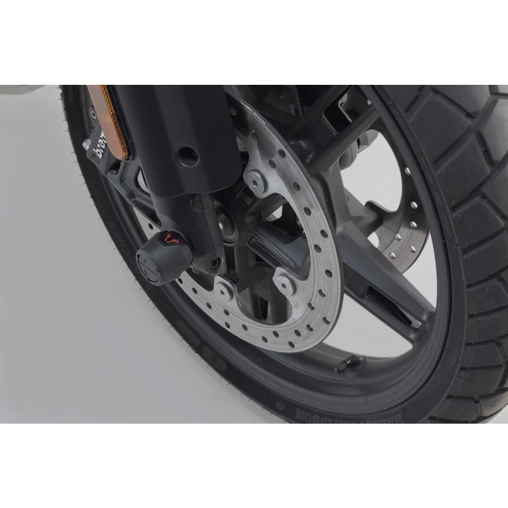 SW-Motech SW-STP1817610000-B Front Axle Slider Set Black for Harley-Davidson Pan America 21-Up - Image 4