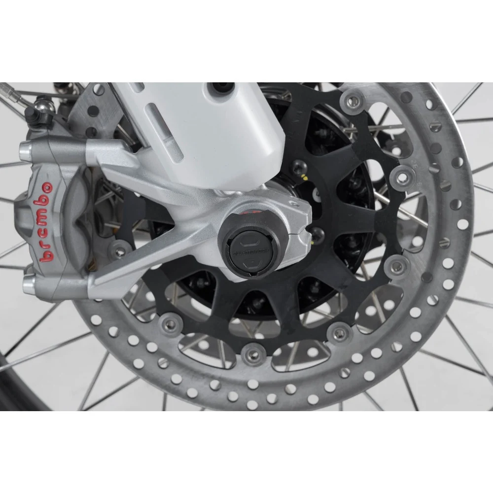 SW-Motech SW-STP2217610001-B Front Axle Slider Set Black for Ducati Monster/Multistrada/Hypermotard/Hyperstada/DesertX/Super Sport Models - Image 3