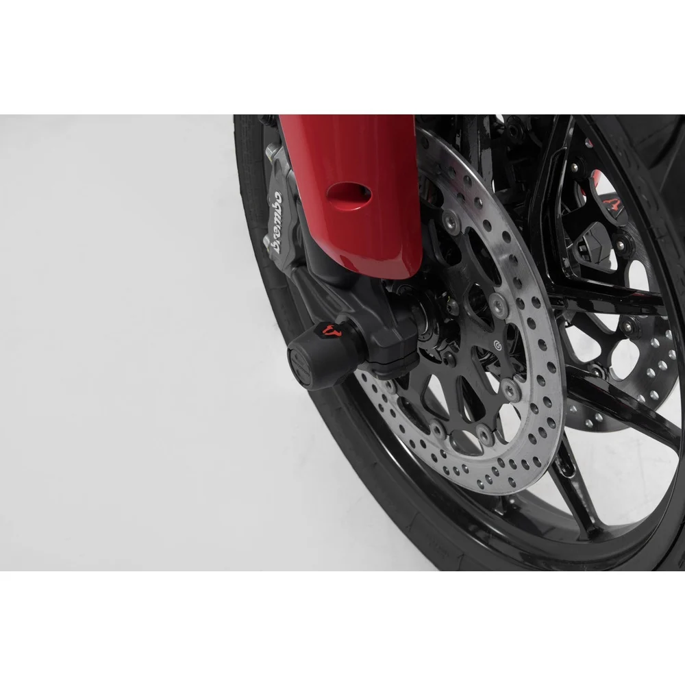 SW-Motech SW-STP2217610600-B Front Axle Slider Set Black for Ducati Multistrada V4 20-Up Models - Image 4