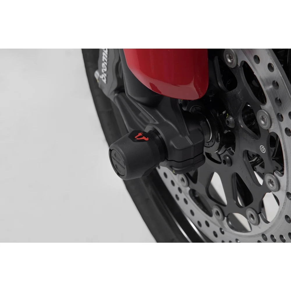 SW-Motech SW-STP2217610600-B Front Axle Slider Set Black for Ducati Multistrada V4 20-Up Models - Image 5