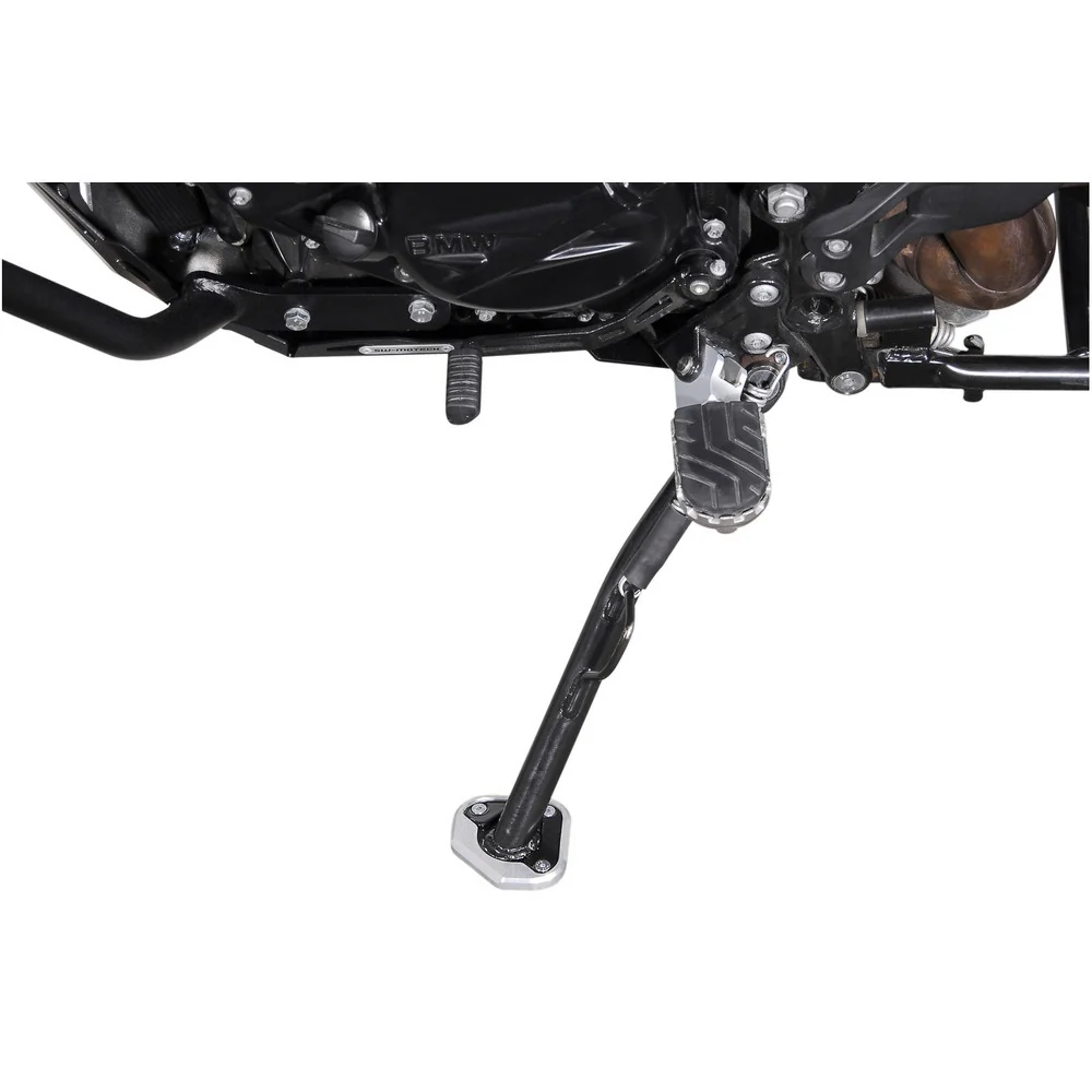 SW-Motech SW-STS0710210101-S Side Stand Foot Extension Black/Silver for BMW F 800 GS 08-18/F 800 GS Adventure 13-18/Husqvarna TR 650 Strada/TR 650 Terra 12-15 - Image 2