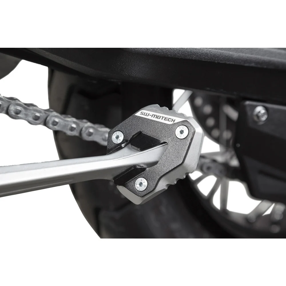 SW-Motech SW-STS1110210000-S Side Stand Foot Extension Black/Silver for Triumph Tiger 800 10-17 Models - Image 2