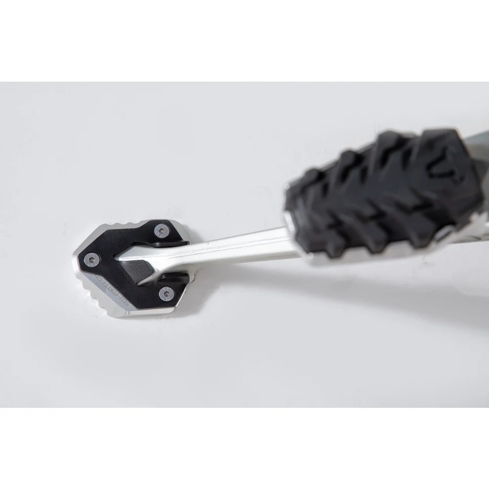 SW-Motech SW-STS1110210300 Side Stand Foot Extension Black/Silver for Triumph Tiger 800 17-Up Models - Image 2