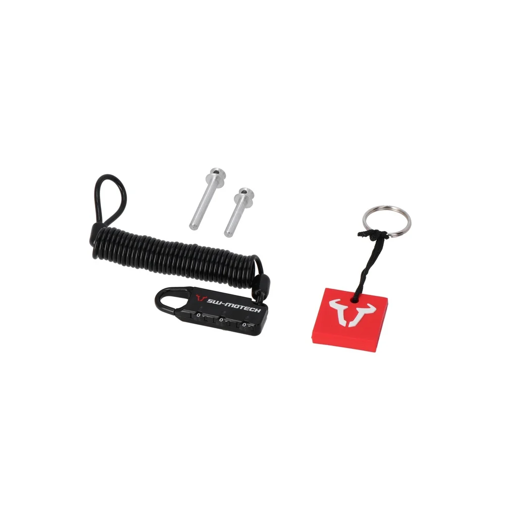 SW-Motech SW-TRT0064020001 Anti-Theft Protection (Security Pin/Cable Lock) for PRO/EVO Tank Bags