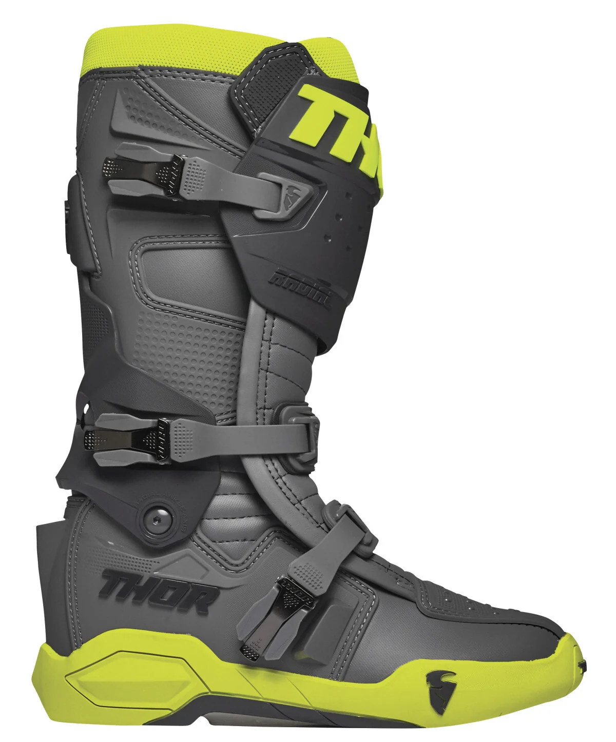 Thor Radial Grey/Fluro Yellow Boots - Image 2