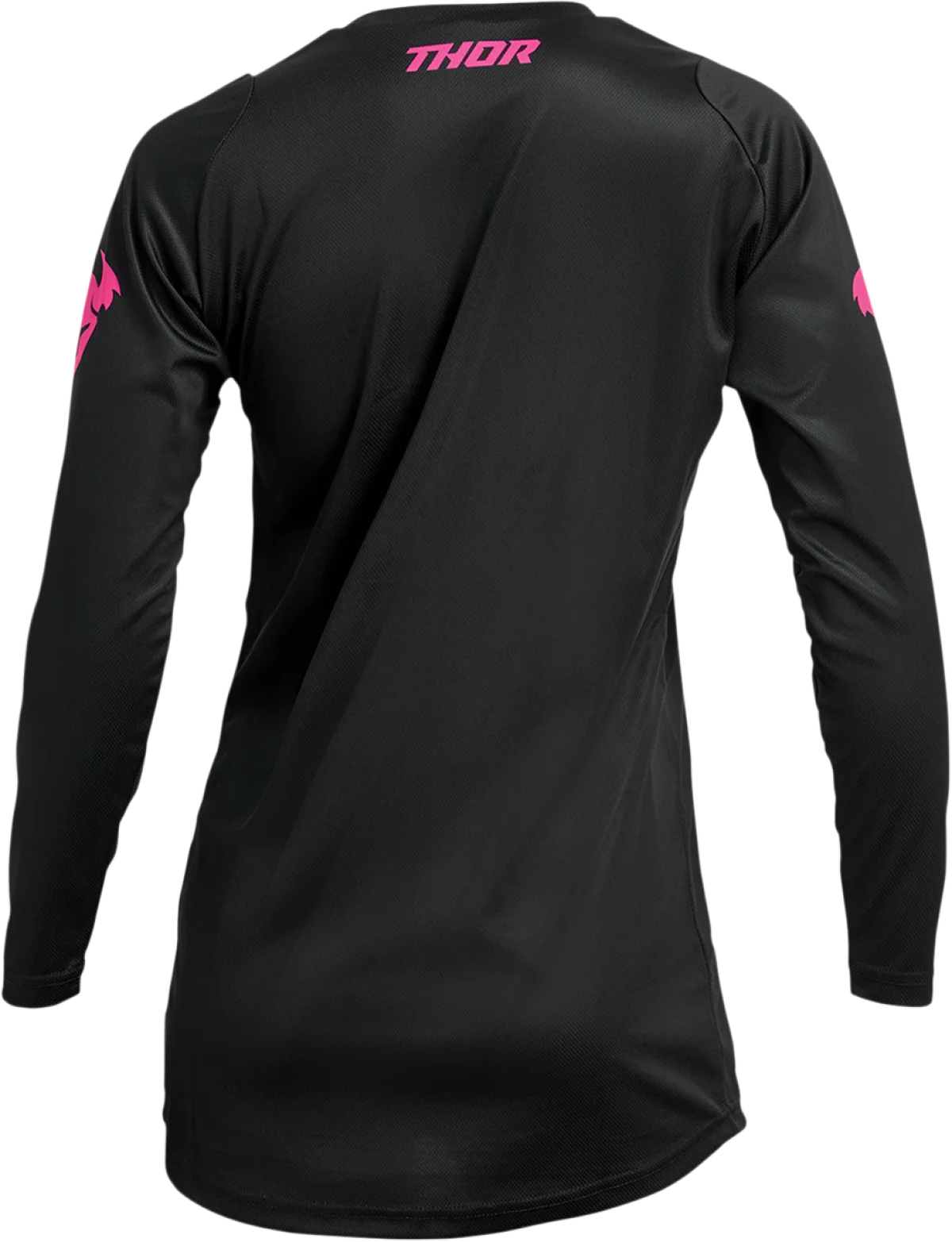 Thor 2024 Sector Minimal Black/Fluro Pink Womens Jersey - Image 2