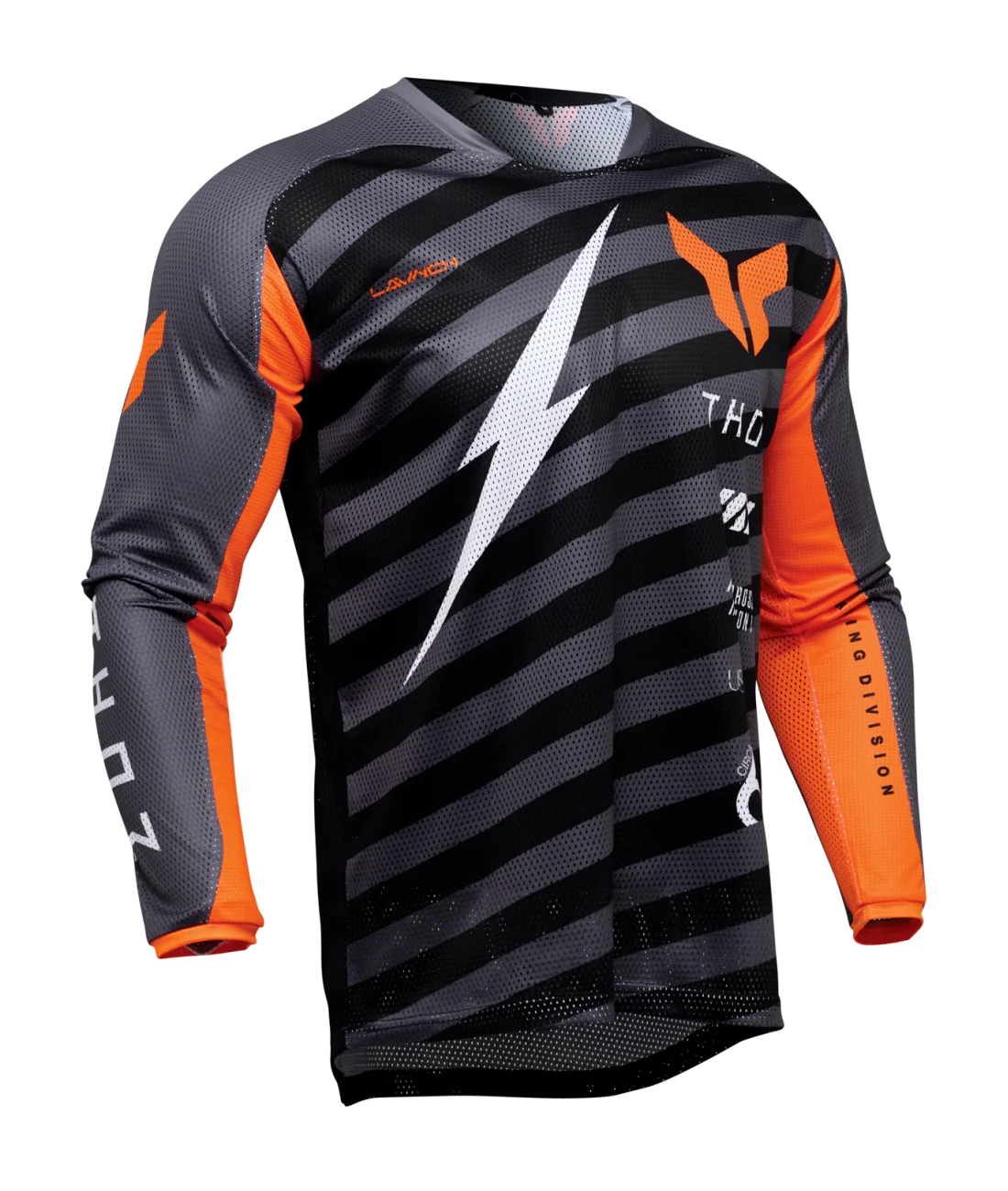 Thor 2025 Launchmode Air Raid Charcoal/Black Jersey - Image 2