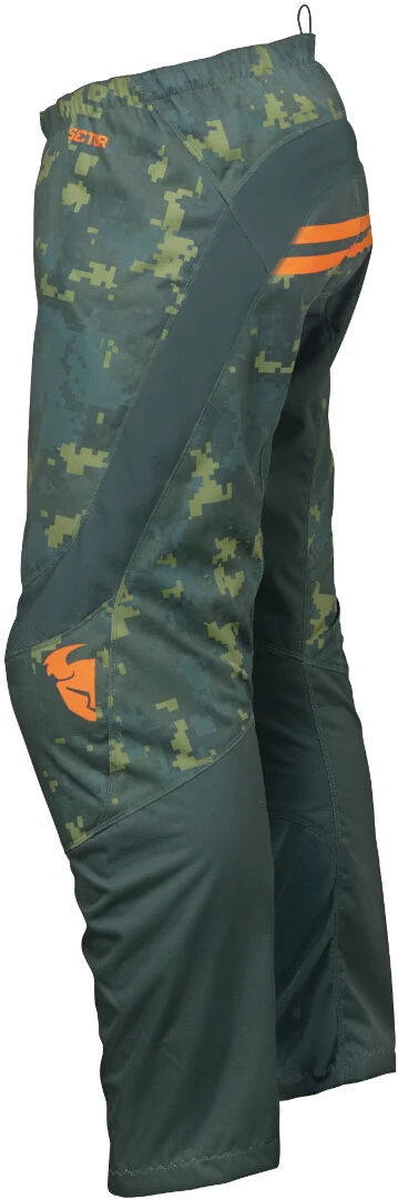 Thor 2025 Sector Digi Forest Green/Camo Youth Pants - Image 3
