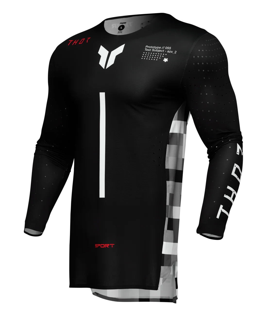 Thor 2025 Sportmode Riot Black/Red Jersey