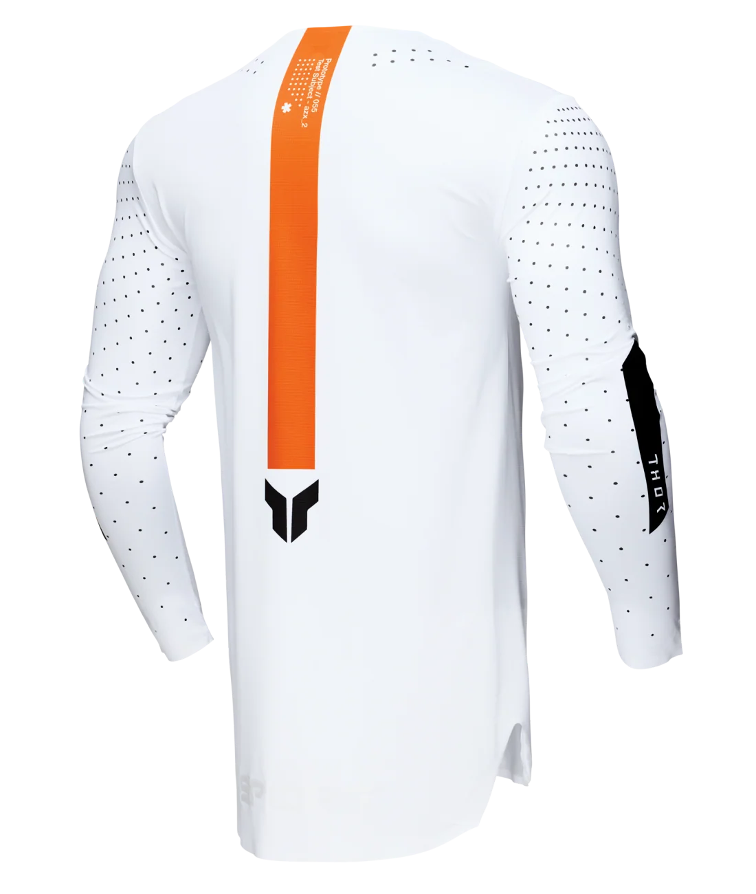 Thor 2025 Sportmode Rogue White/Orange Jersey - Image 3