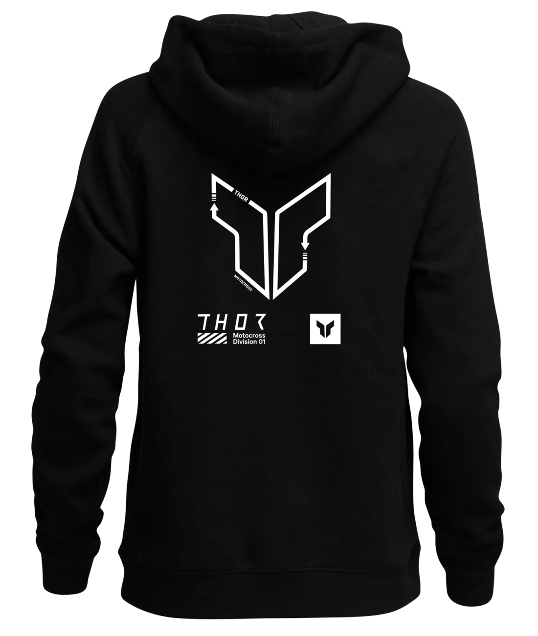 Thor 2025 Trax Black Womens Pullover Hoodie - Image 2