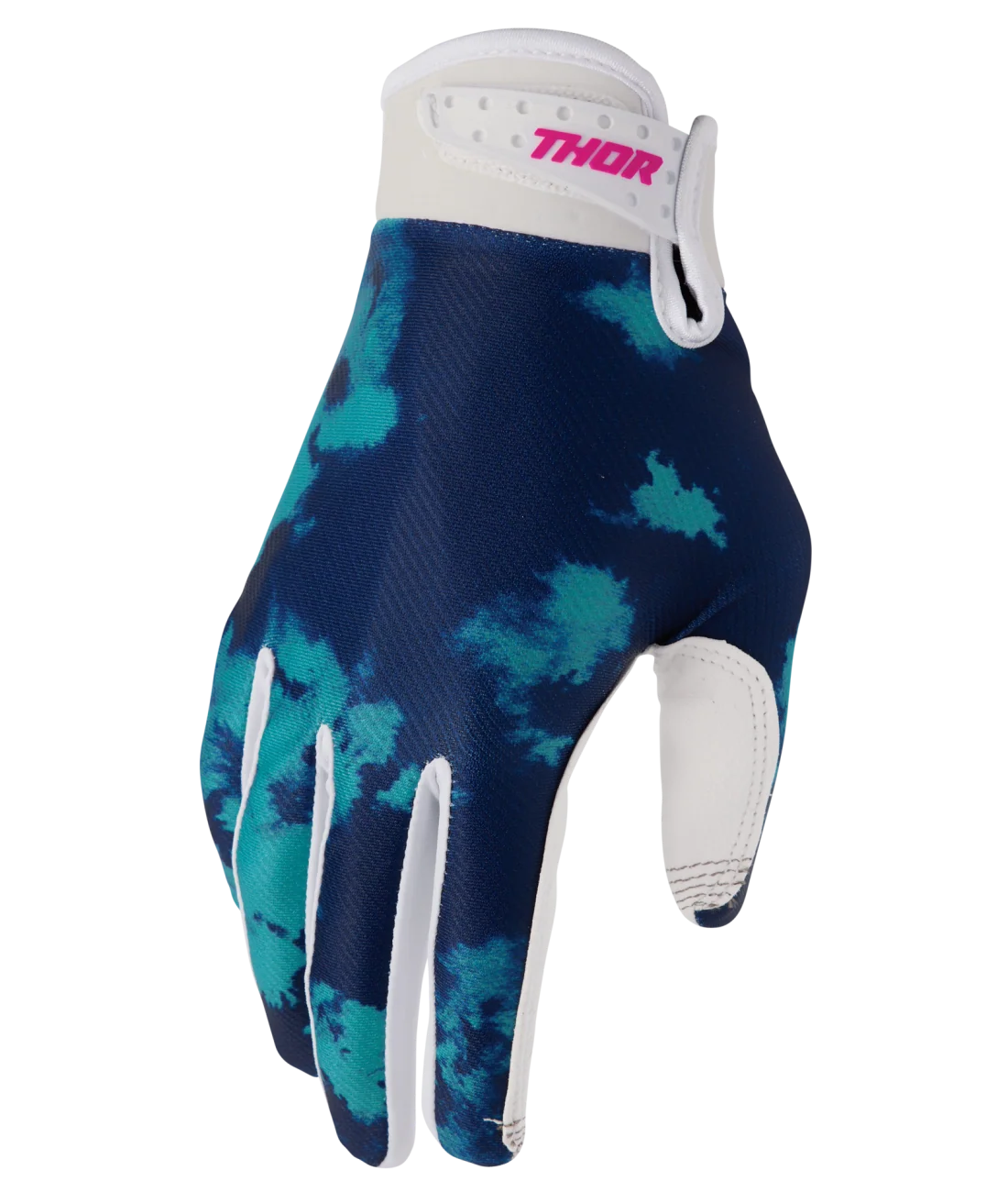 Thor 2026 Launchmode Bleach White/Aqua Gloves