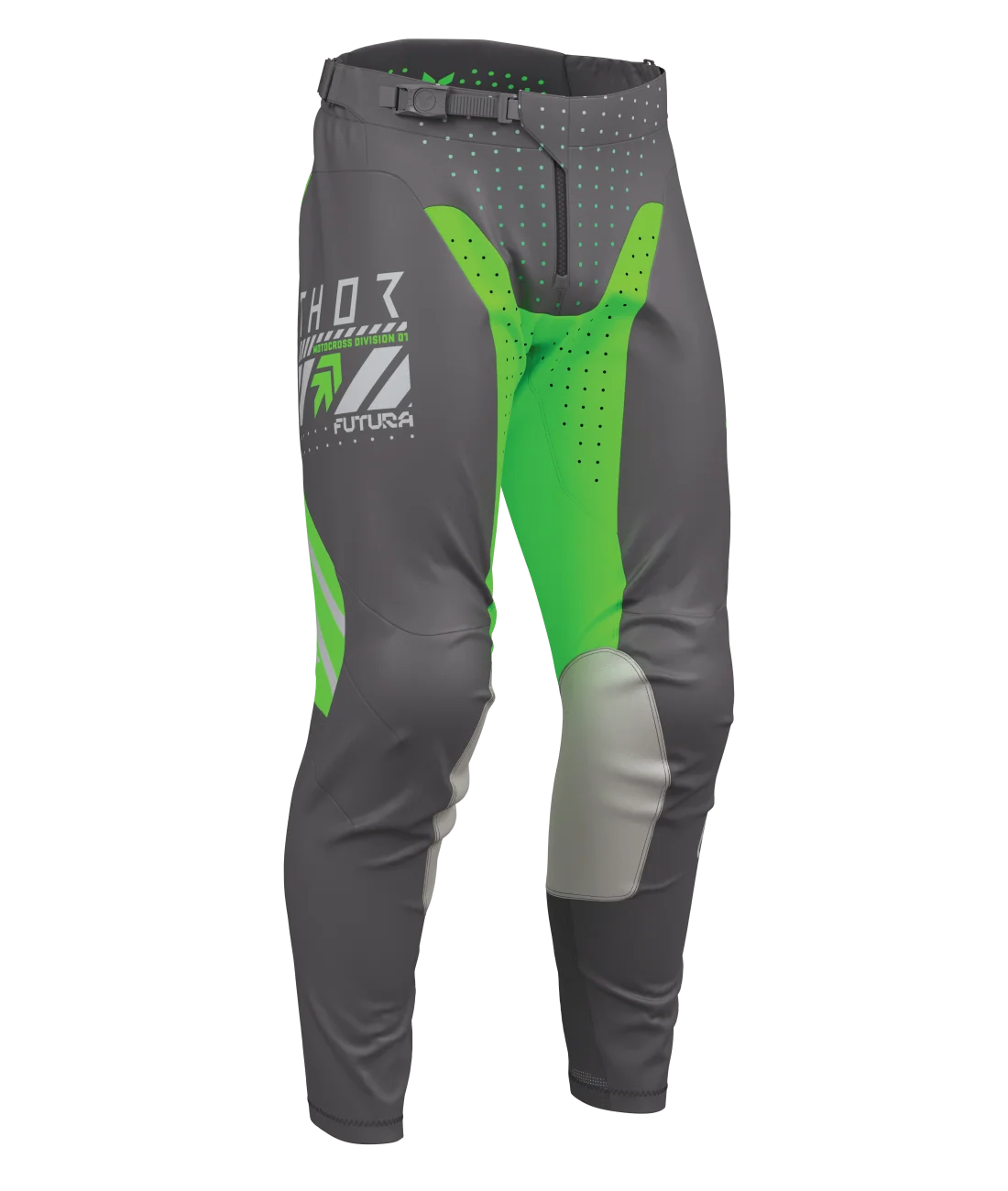 Thor 2026 Launchmode Futura Charcoal/Green Pants - Image 2