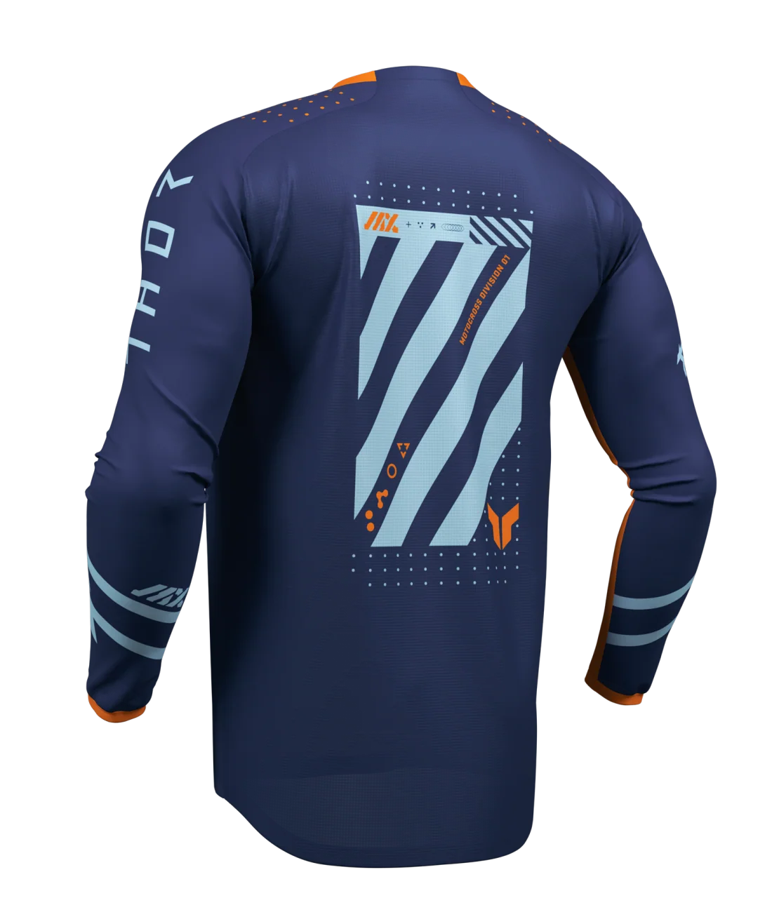 Thor 2026 Launchmode Futura Navy/Orange Youth Jersey - Image 4