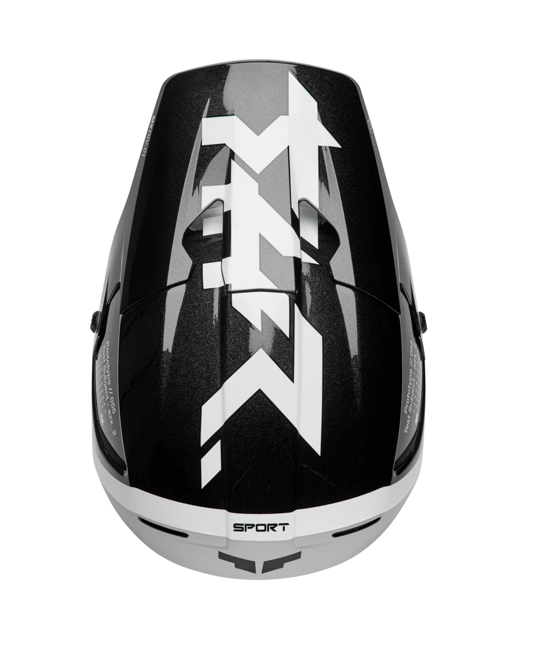 Thor 2026 Reflex Sport Riot Matte Black/White Helmet - Image 4