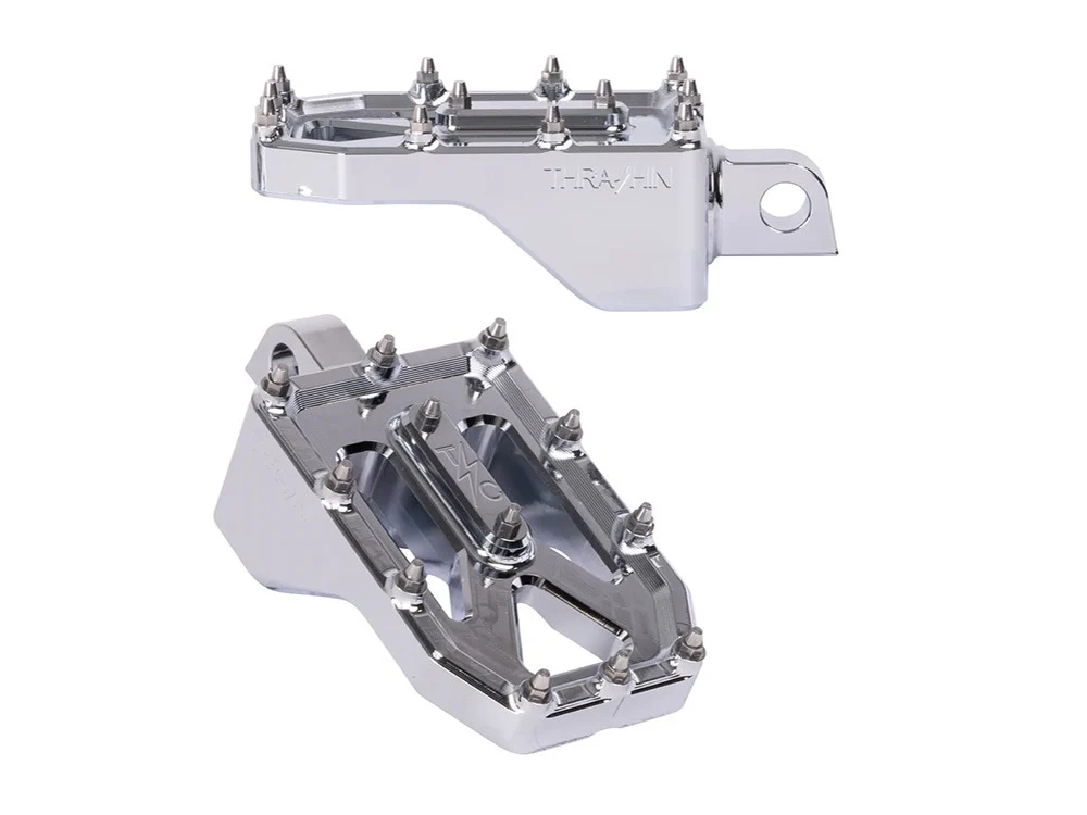 Thrashin Supply TS-TSC-2022-3-D Aggressor Front or Rear Footpegs Chrome