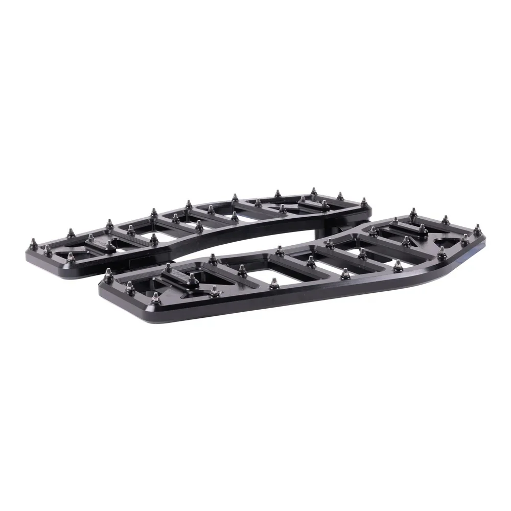 Thrashin Supply TS-TSC-2219-1 Aggressor Front Rider Floorboards Black for Harley-Davidson Touring 82-16/FL Softail 86-17/Dyna Switchback 12-16 - Image 3