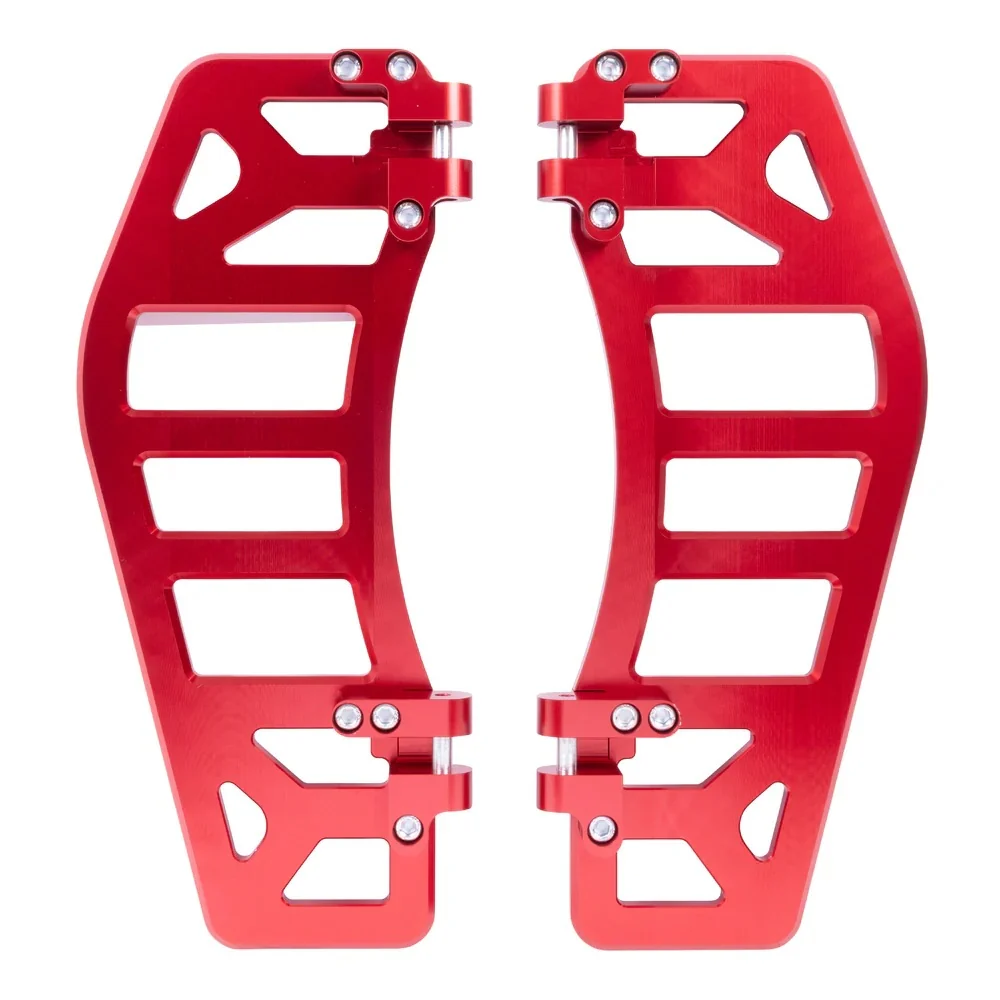 Thrashin Supply TS-TSC-2219-2 Aggressor Rider Floorboards Red for Harley-Davidson Touring 82-16/FL Softail 86-17/Dyna Switchback 12-16 - Image 2