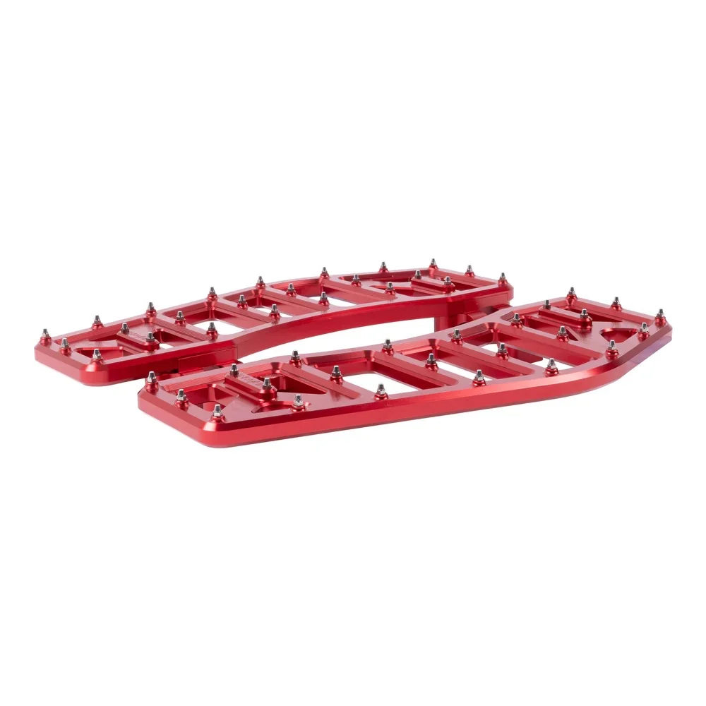 Thrashin Supply TS-TSC-2219-2 Aggressor Rider Floorboards Red for Harley-Davidson Touring 82-16/FL Softail 86-17/Dyna Switchback 12-16 - Image 3