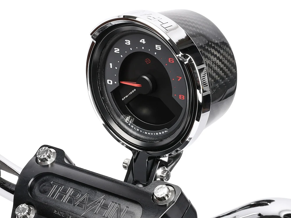 Thrashin Supply TS-TSC-2710-3 Gauge Housing Relocation Kit Chrome for Harley-Davidson Low Rider S 22-Up/Low Rider ST 25-Up/Street Bob 25-Up - Image 5