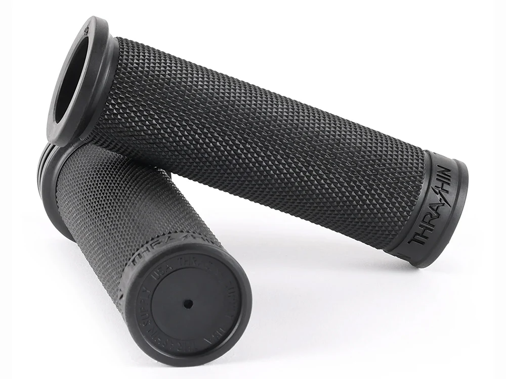 Thrashin Supply TS-TSC-2711-1 Moto Grips Black - Image 2