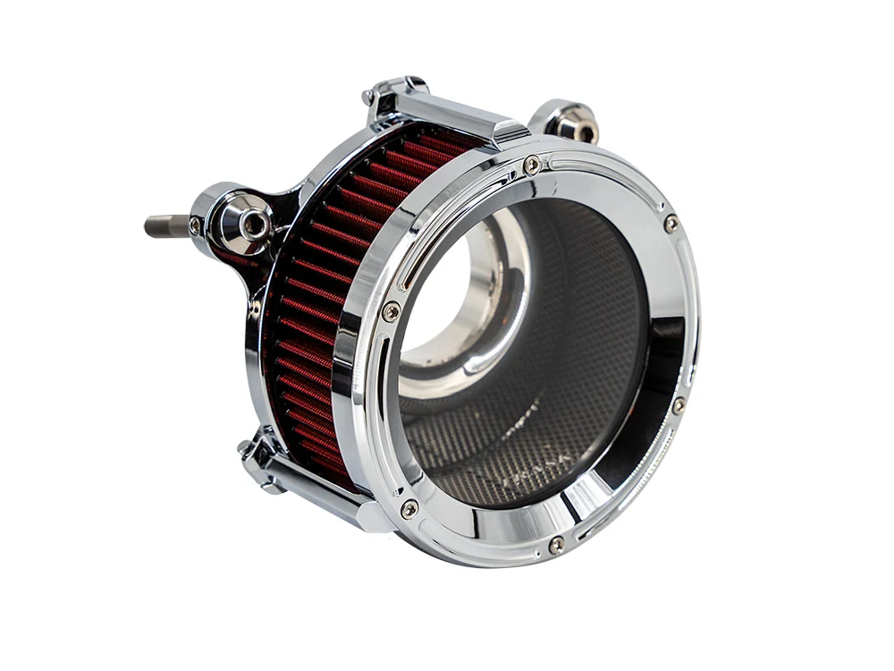Trask Performance TP-TM-1025CH Assault Charge High-Flow 68mm Air Cleaner Kit Chrome for Harley-Davidson CVO Touring 23-Up/Street Glide/Road Glide 24-Up/Touring/Softail 25-Up (when running the Screamin' Eagle 68mm Throttle Body)