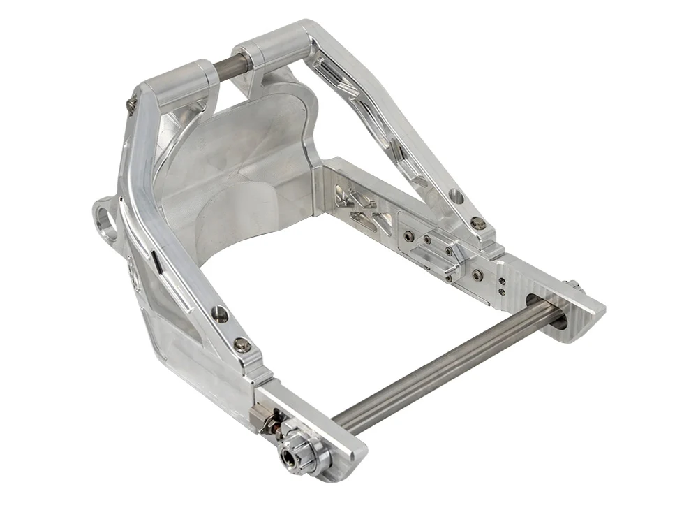 Trask Performance TP-TM-3220 Billet Swing Arm Raw Machine Finish for Softail 18-Up - Image 2