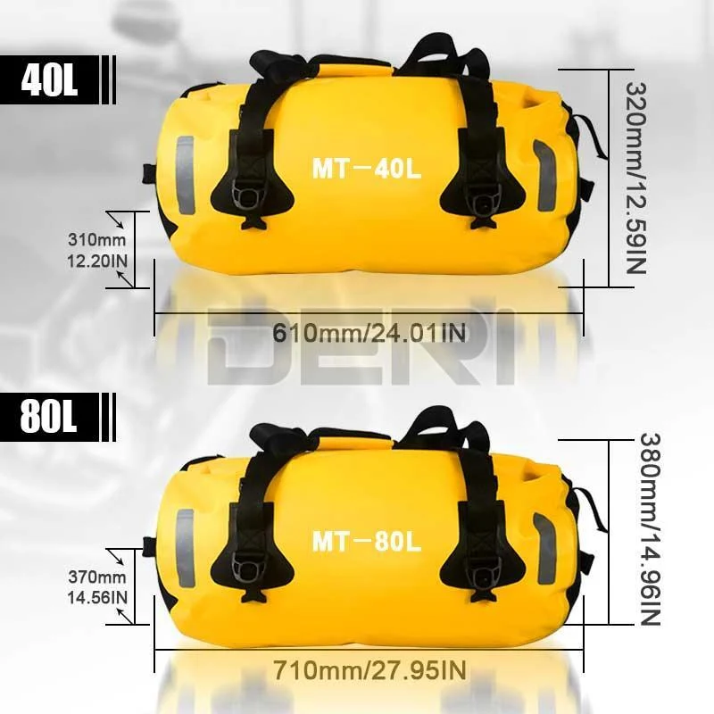 Travel Roll Bag Black Dry Roll / Tail Bag 80L 100% Waterpoof - Image 4