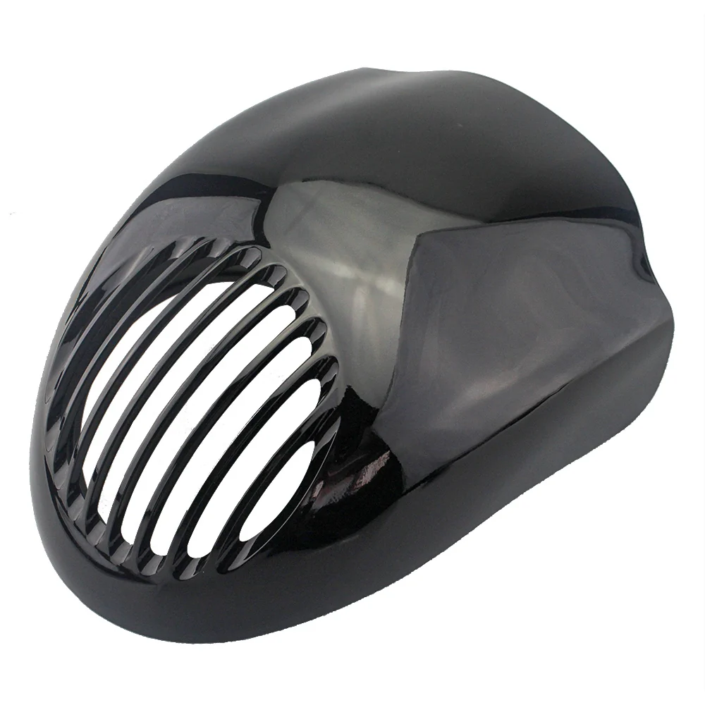 Twin Power Viper Classic Cafe Racer Style Gloss Black Fairing most Models w/39mm Tubes Headlight Grill Fits Early Fl & Fx 1973-14 Sportster 1986-Later - Image 4