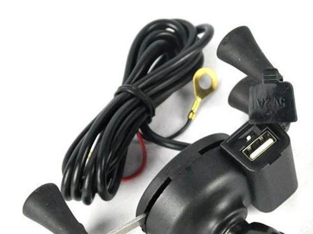 Twin Power X-Grip 3.5-6 Inch Motorcycle Bike Handlebar Cell Phone Mount Holder with USB Charger - Image 6